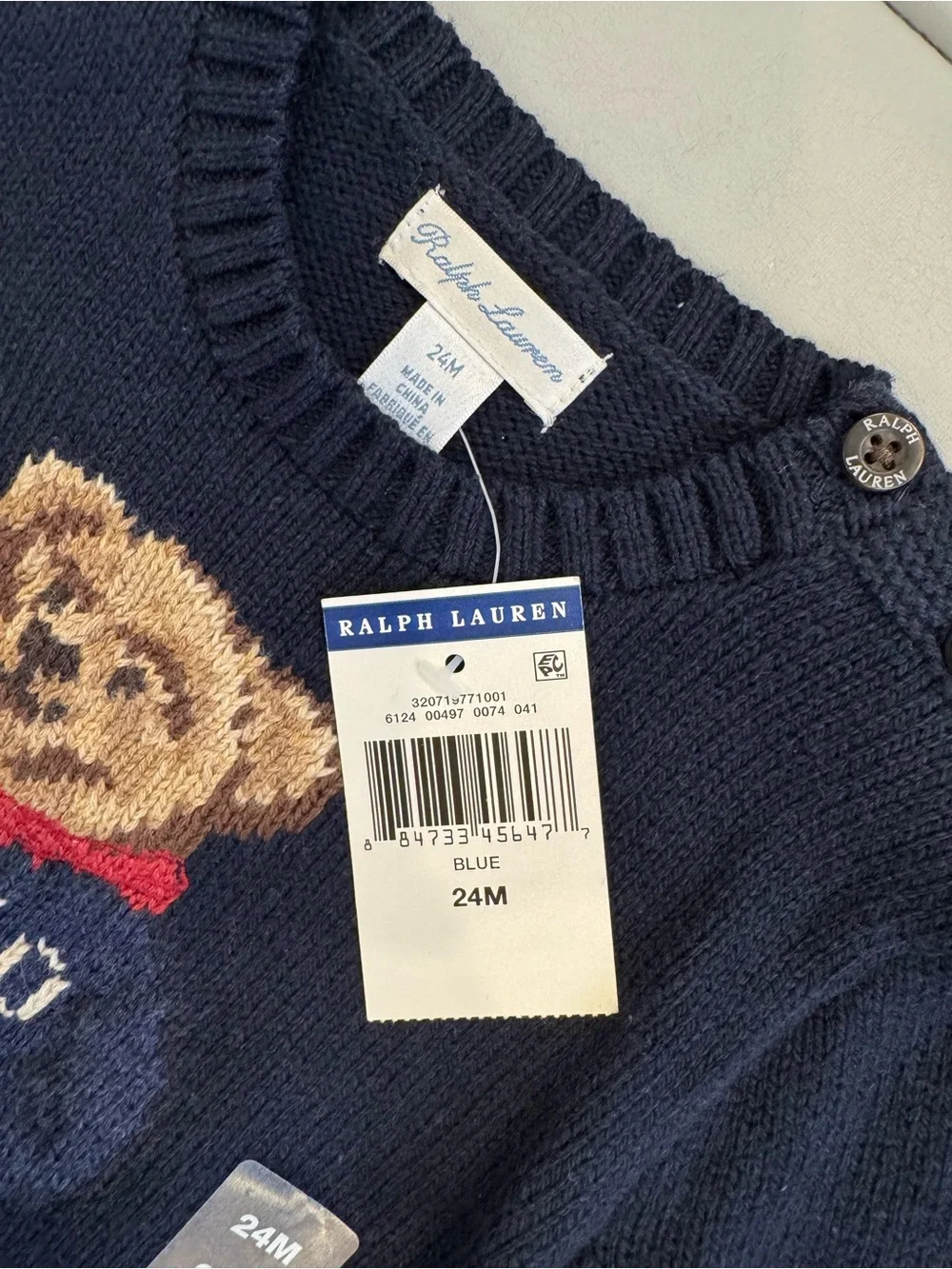 Ralph Lauren Winter Bear Sweater (24 Month)